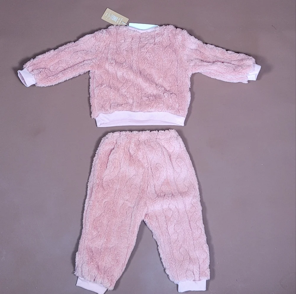 SHEIN Soft Pink Kids Pajama Set